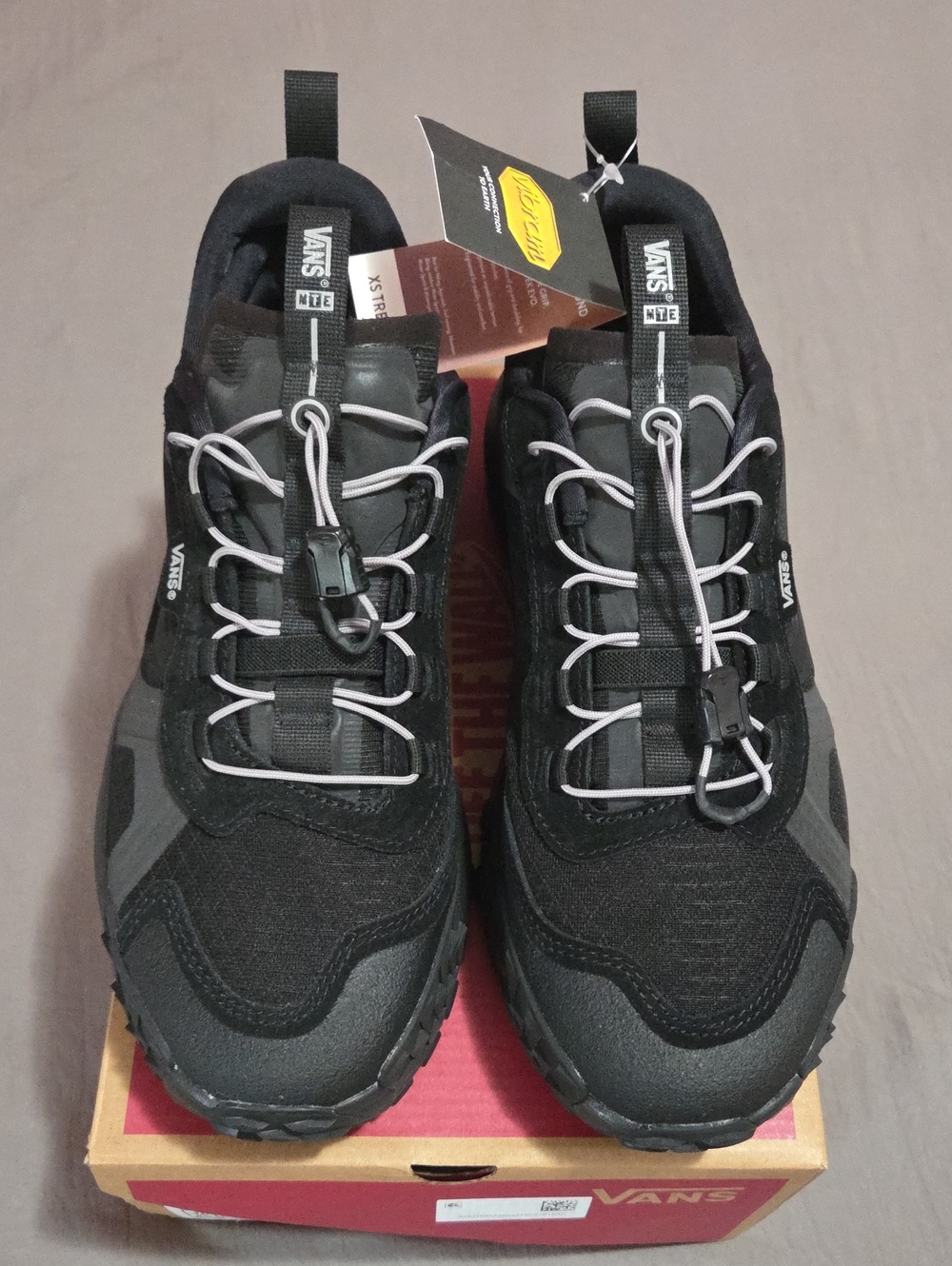 Vans Crosspath XC Shoe Men Black and Gray Trail Sneakers with Quick-Lace System